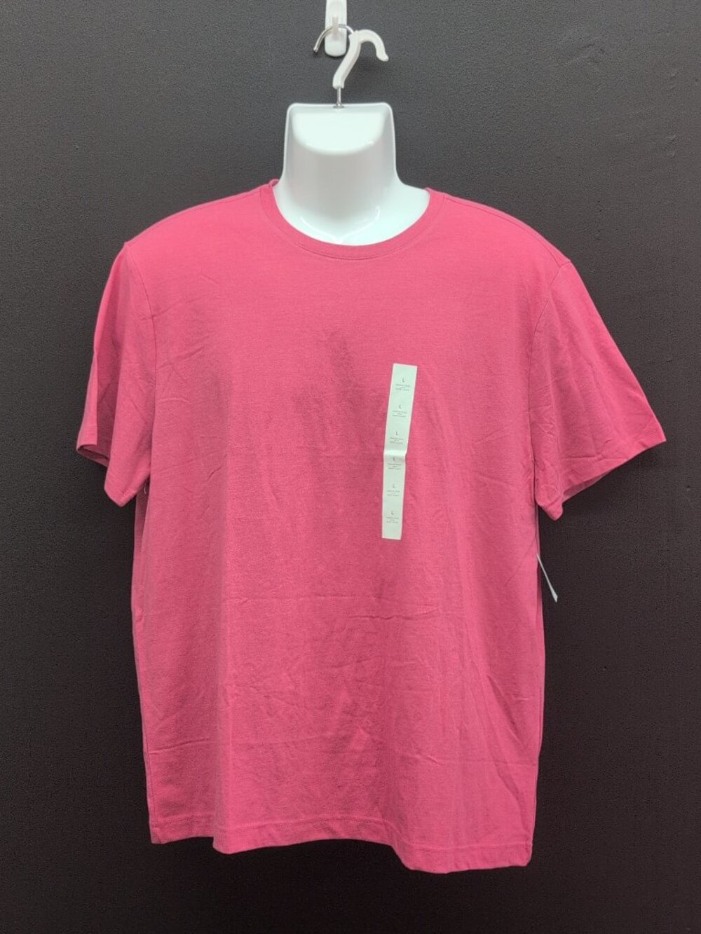 Banana Republic Men's Short Sleeve Crew Neck Premium Wash T Shirt L Coral Red
